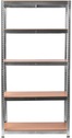 Regał srebrny galwanizowany MDF 4 mm Rino SLF4-294S 220 x 90 x 40 cm