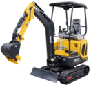 Minikoparka gąsienicowa 1600 kg Rino XR16 PRO X, Kubota D722