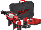 Zestaw combo Milwaukee M12 BPP2B-421C Powerpack (+ akumulator 4 Ah + akumulator 2 Ah + ładowarka + walizka)