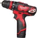 Wiertarko-wkrętarka Milwaukee M12 BDDXKIT-202C (+ 2x akumulator 2 Ah + ładowarka + walizka)