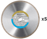 PAKIET – Tarcza diamentowa Husqvarna Elite-Cut GS2 250 mm do płytek ceramicznych i twardej glazury (5 sztuk)