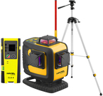 Multi-purpose cross laser Nivel System CL4D-G (+ tripod SJJ-M1 EX, laser stave LS-24 and laser sensor CLS-4)