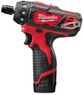 Wiertarko-wkrętarka Milwaukee M12 BD-202C (+ 2x akumulator 2 Ah + ładowarka + walizka)