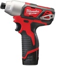Zakrętarka udarowa Milwaukee ¼″ HEX M12 BID-202C (+ 2x akumulator 2 Ah + ładowarka + walizka)