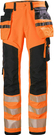 Men's trousers Helly Hansen ICU Pant CL 2 reflective - Black-orange