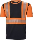 Męski T-shirt roboczy Helly Hansen ICU odblaskowy - Czarno-pomarańczowy