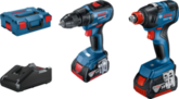 Wiertarko-wkrętarka Bosch GSR 18V-50 + klucz udarowy GDX 18V-200 Professional (+ 2x akumulator 4 Ah + ładowarka)