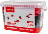 System poziomujący SP600 PRO SP614 (300 sztuk klipsów i 100 sztuk klinów w wiaderku 5 l)