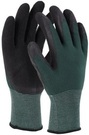 Rękawice Stalco Premium Latex Foam S - Czarno-zielony