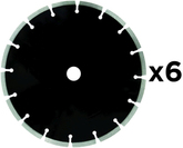 SET – Diamond blade Dr. Schulze LASER ABRASIV 350 mm (6 pcs)