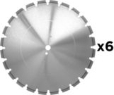PAKIET – Tarcza diamentowa Dr. Schulze Tornado Beton Standard 400 mm do betonu i granitu (6 sztuk)