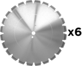 PAKIET – Tarcza diamentowa Dr. Schulze Tornado Beton Standard 450 mm do betonu i granitu (6 sztuk)