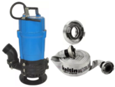 Submersible pump Tsurumi HS2.55S / 230V 0,55kW (+hydrant storz, hose)