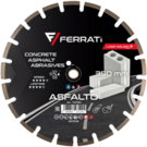 Tarcza diamentowa Ferrati ASFALTO C1S 350 mm do asfaltu, betonu, silikatu