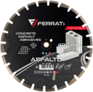 Tarcza diamentowa Ferrati ASFALTO C1S 400 mm do asfaltu, betonu, silikatu