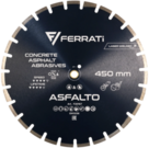 Tarcza diamentowa Ferrati ASFALTO C1S 450 mm do asfaltu, betonu, silikatu