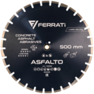Tarcza diamentowa Ferrati ASFALTO C1S 500 mm do asfaltu, betonu, silikatu