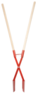 Soil digger with metal shovels Rino RD200 (+2x handle Rino RDG)