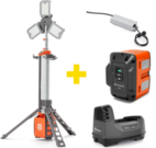 Maszt oświetleniowy Husqvarna WL 24 PACE (+ akumulator, ładowarka, transformator AC)