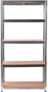 Galvanized silver shelf MDF 4 mm Rino SLF4-214S 205 x 120 x 45 cm