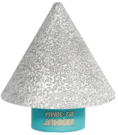 Conical diamond router bit M14, 2–38 mm Bihui