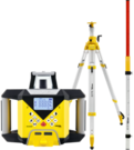 Niwelator laserowy Nivel System NL640R DIGITAL (+ statyw SJJ32, łata LS-24), wiązka czerwona, zasięg 600 m