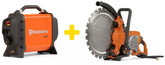 Ręczna, pierścieniowa przecinarka elektryczna Husqvarna K 7000 Ring (370 mm), głębokość cięcia 270 mm + agregat PP 7
