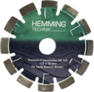 Tarcza diamentowa frez Hemming Technik HE-120 ⌀125x16mm (do jastrychów twardych/cementowych)