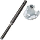 Threaded rod with large nut for Dr. Schulze M12