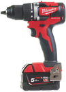 Bezszczotkowa wiertarko-wkrętarka Milwaukee M18 CBLDD-502C (+ 2x akumulator 5 Ah + ładowarka + walizka)