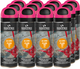 Pink spray paint 500 ml Soppec FLUO TP 12 pcs.