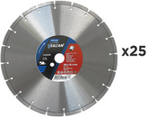 SET – Universal diamond blade Norton Vulcan Laser 350 mm (25 pcs + 3 free)