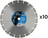 SET – Universal diamond blade Norton Vulcan 350 mm (10 pcs + 1 free)
