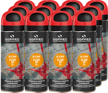 Red spray paint 500 ml Soppec FLUO TP 12 pc.