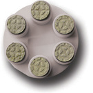 Tarcza polerska scanmaskin RDC Polishing Grey (zestaw 9szt.)