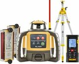 Laser level Topcon RL-H5A (+ cranked tripod, + laser stave, + distance meter, + 2x LS-B110 laser sensor)