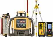 Laser level Topcon RL-H5A Digital (+ cranked tripod, + laser stave, + distance meter, + 2x LS-B110W laser sensor)