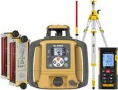 Laser level Topcon RL-SV2S (+ cranked tripod, + laser stave, + distance meter,  + 2x LS-B110W laser sensor)
