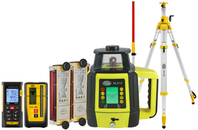 Laser level Nivel System NL810 Digital (+ laser stave, + cranked tripod, + distance meter, + 2x LS-B110W laser sensor)