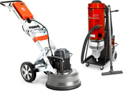 Floor grinding machine Husqvarna PG 450 + vacuum cleaner Husqvarna (Pullman Ermator) S36