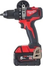 Wiertarko-wkrętarka udarowa Milwaukee M18 BLPD2-502X (+ 2x akumulator 5 Ah + ładowarka + walizka)