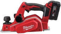 Strugarka akumulatorowa Milwaukee M18 BP-402C (+ 2x akumulator 4 Ah + ładowarka + walizka)