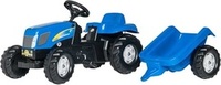 Pedal tractor New Hollandwith trailer Rolly Toys