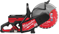 Ręczna przecinarka Milwaukee MXF COS350-602 MX Fuel, głębokość cięcia 125 mm (+ 2x akumulator 6 Ah + ładowarka)