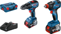 Wiertarko-wkrętarka Bosch GSR 18V-50 + klucz udarowy GDX 18V-200 Professional (+ 2x akumulator 4 Ah + ładowarka)