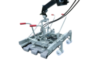 Zawieszany chwytak hydrauliczny Probst HVZ-LIGHT do układania kostki i dużych płyt (+ mechaniczny łamacz koralików i ucho okrągłe do zaczepiania)