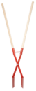 Soil digger with metal shovels Rino RD320 (+2x handle Rino RDG)
