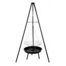 Charcoal, garden grill Velio AGNI (tripod, chrome grate)