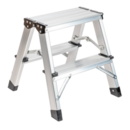 White Aluminum Step Ladder Rino LAD02SW