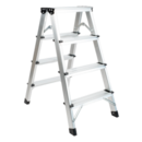 White Aluminum Step Ladder Rino LAD04SW
